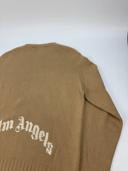 Palm Angels Pullover braun / weiß Gr. XXL