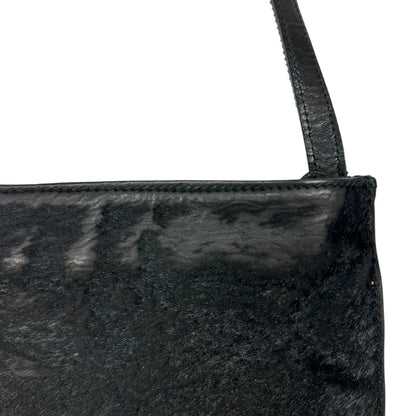 Vintage Prada Umhängetasche Ponyhair schwarz
