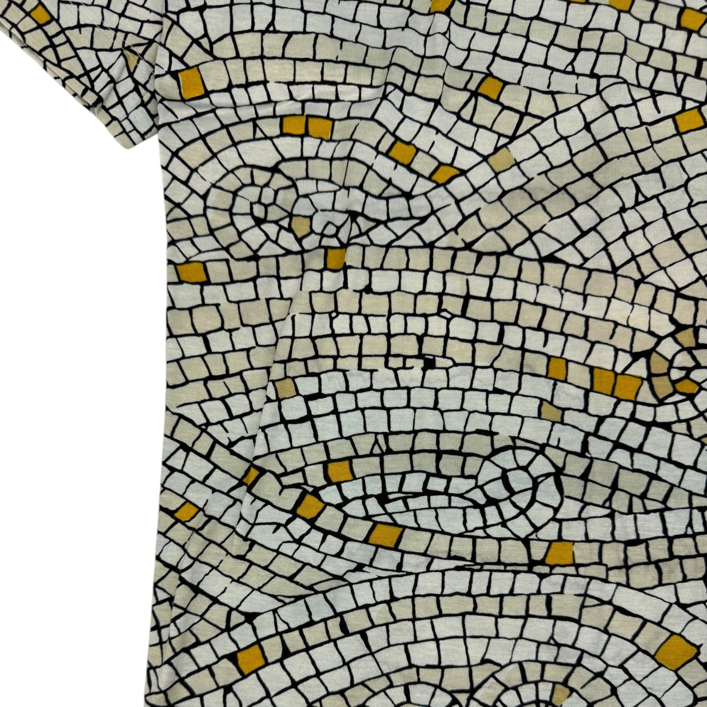 Vintage Hermes Mosaik T-Shirt weiß Gr. S