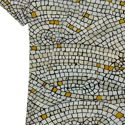 Vintage Hermes Mosaik T-Shirt weiß Gr. S