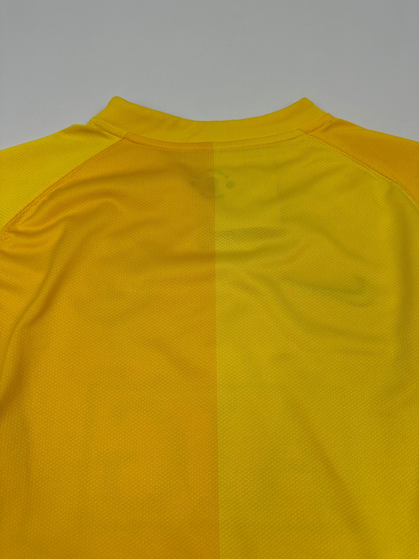 Vintage Nike Manchester United Fußballtrikot gelb L Kids