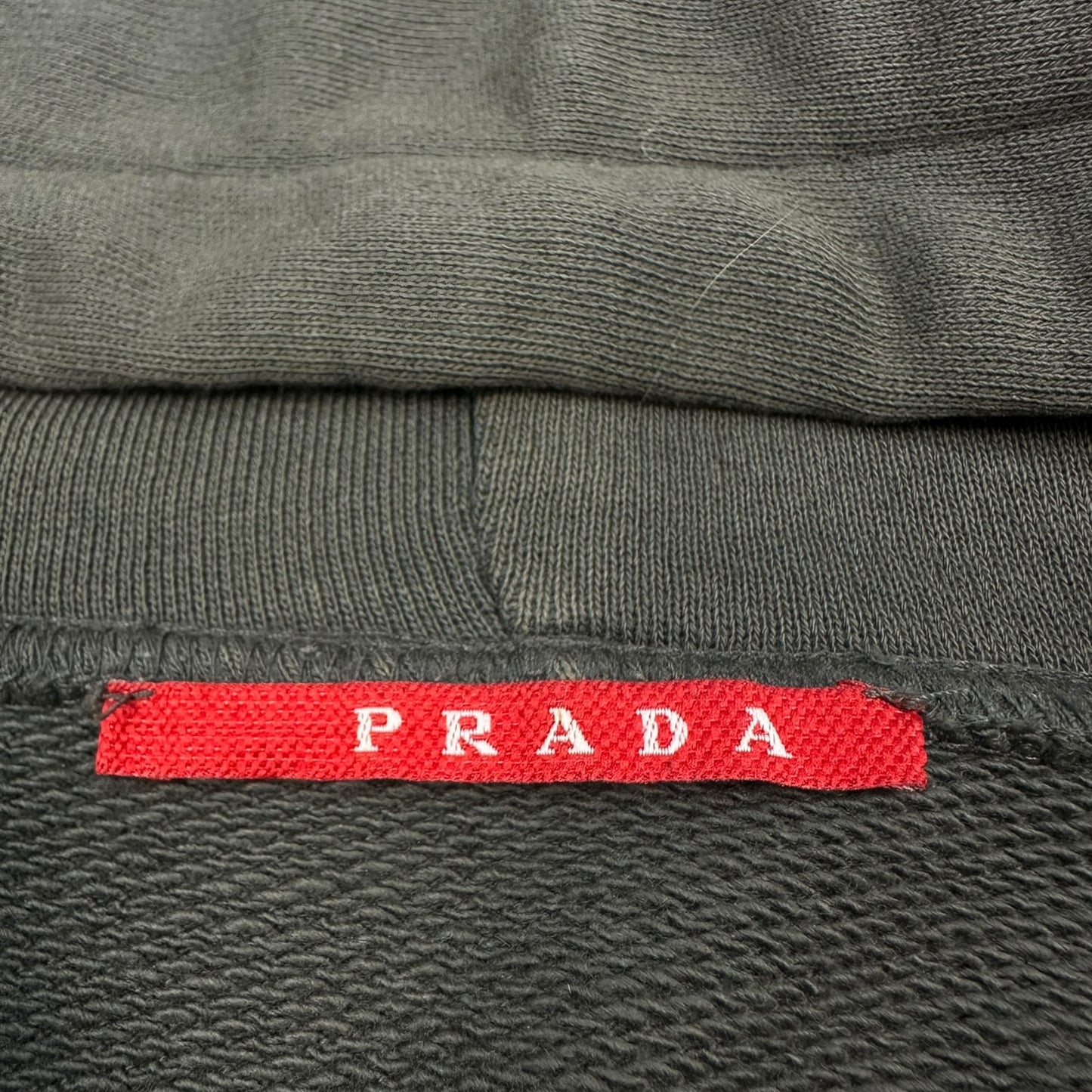Vintage Prada Hoodie dunkelgrün M