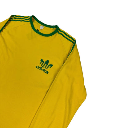 Vintage Adidas Longsleeve gelb / grün XL