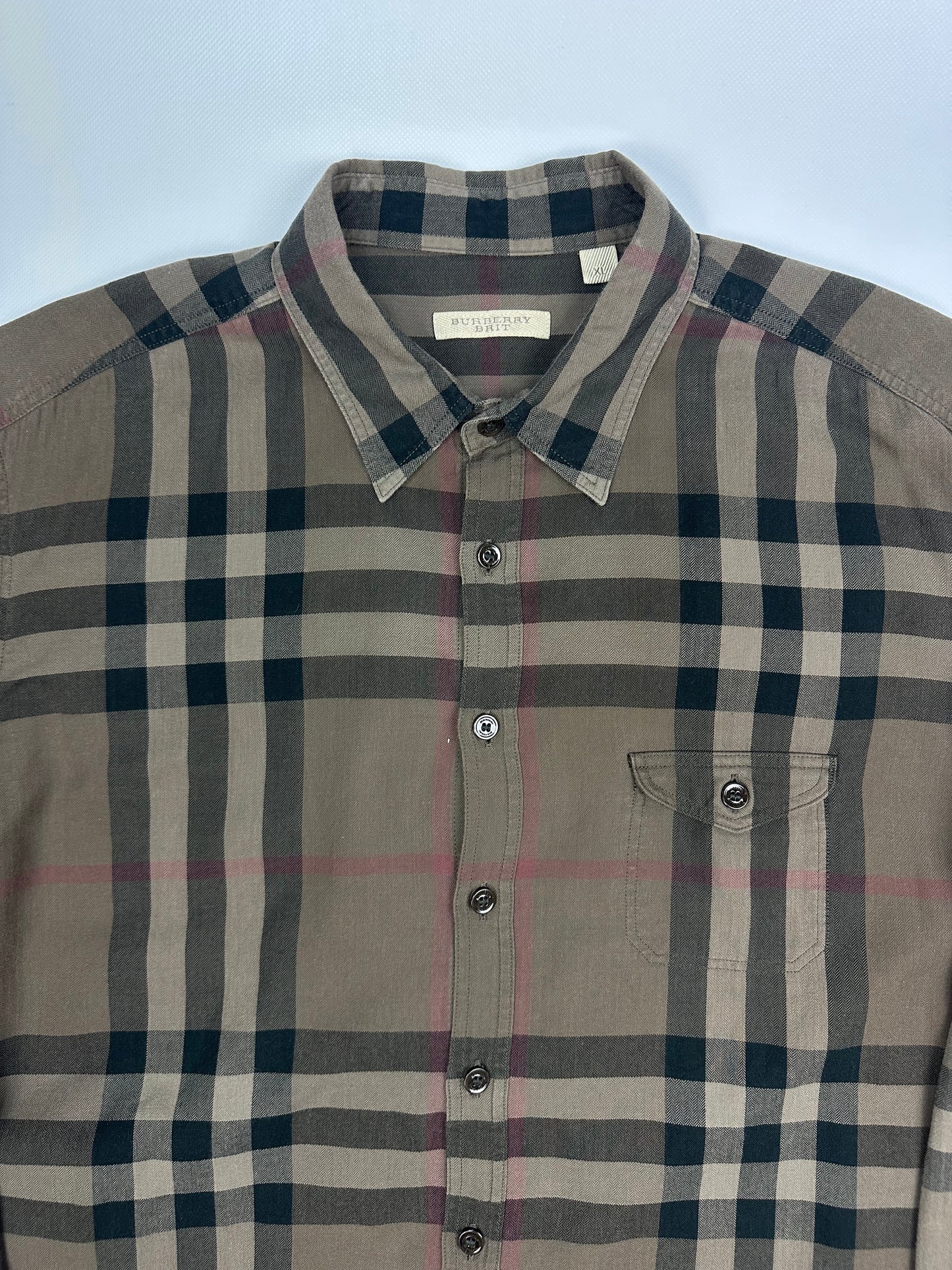 Vintage Burberry Hemd braun XL