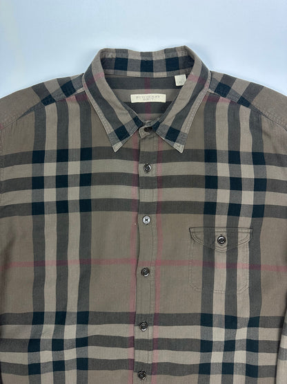 Vintage Burberry Hemd braun XL