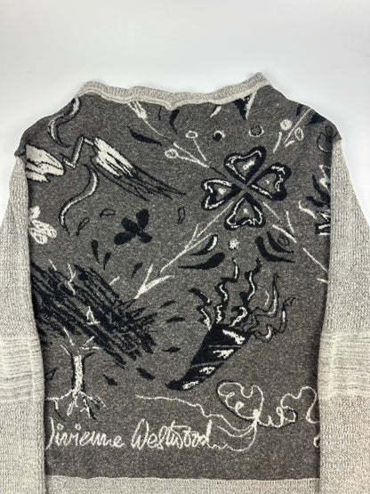 Vintage Vivienne Westwood Pullover grau Gr. M