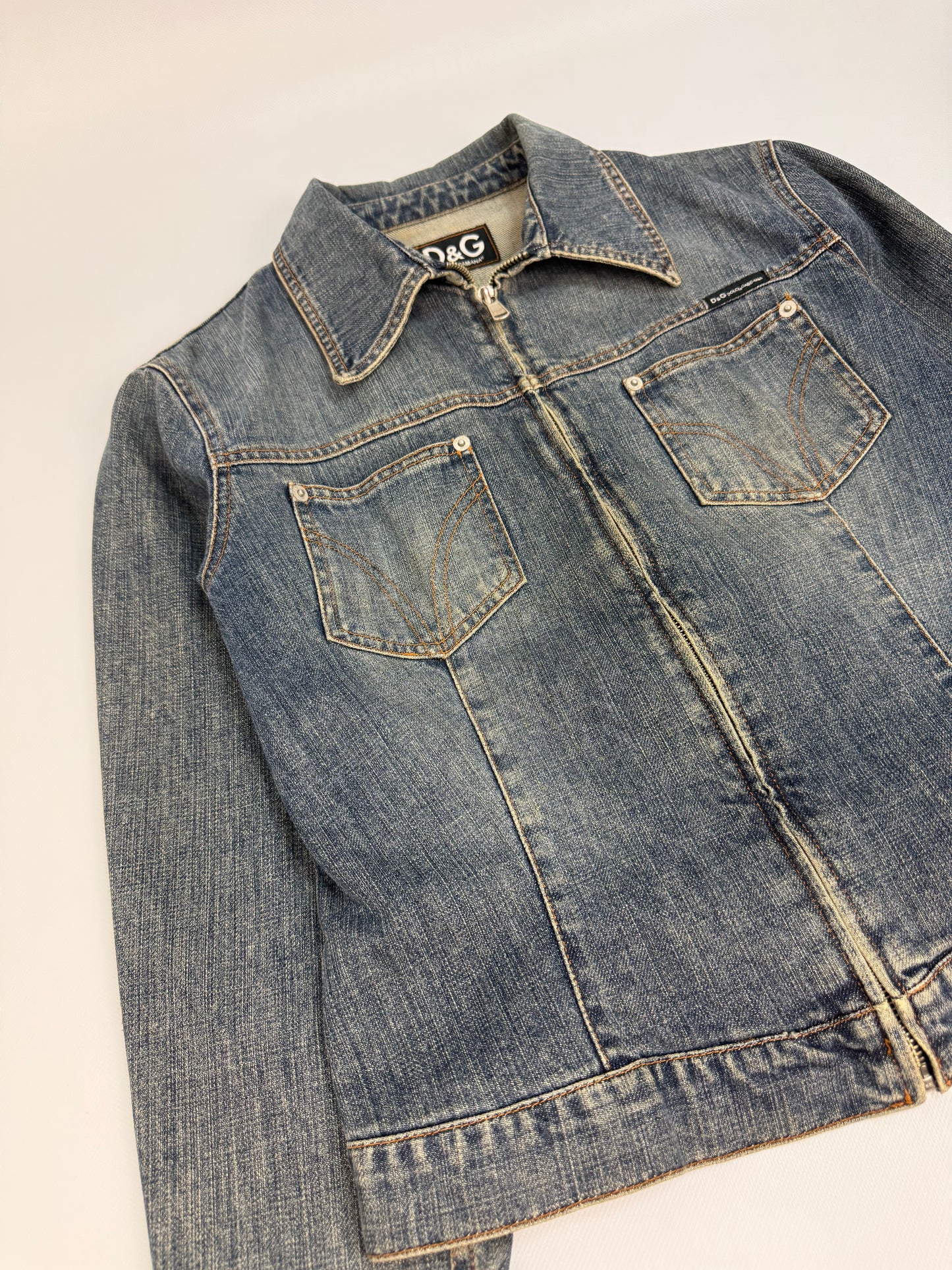 Vintage Dolce & Gabbana Jeansjacke blau Gr. L