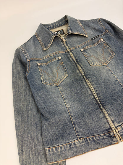 Vintage Dolce & Gabbana Jeansjacke blau Gr. L