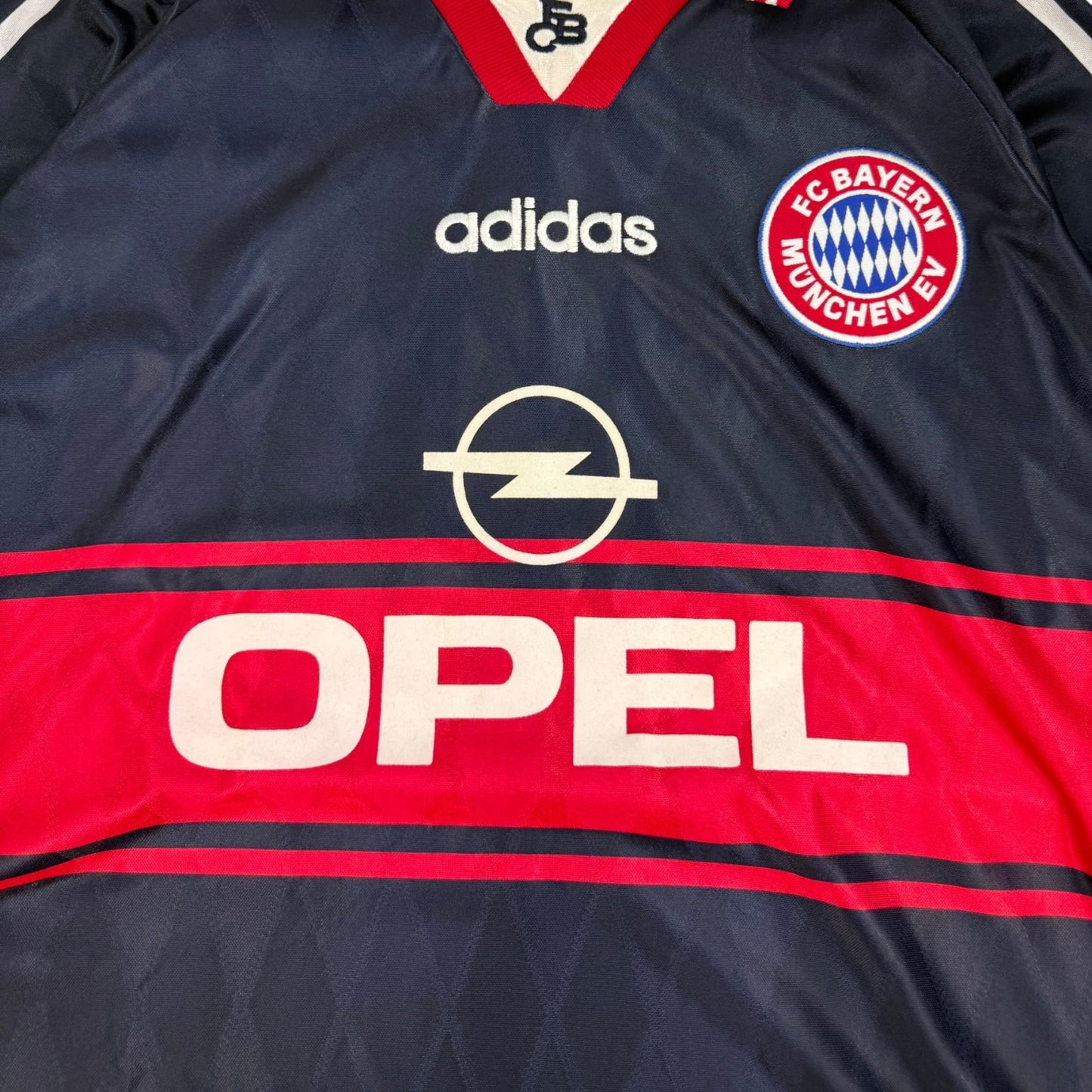 Vintage FC Bayern Fußballtrikot Matthäus dunkelblau Gr. XL
