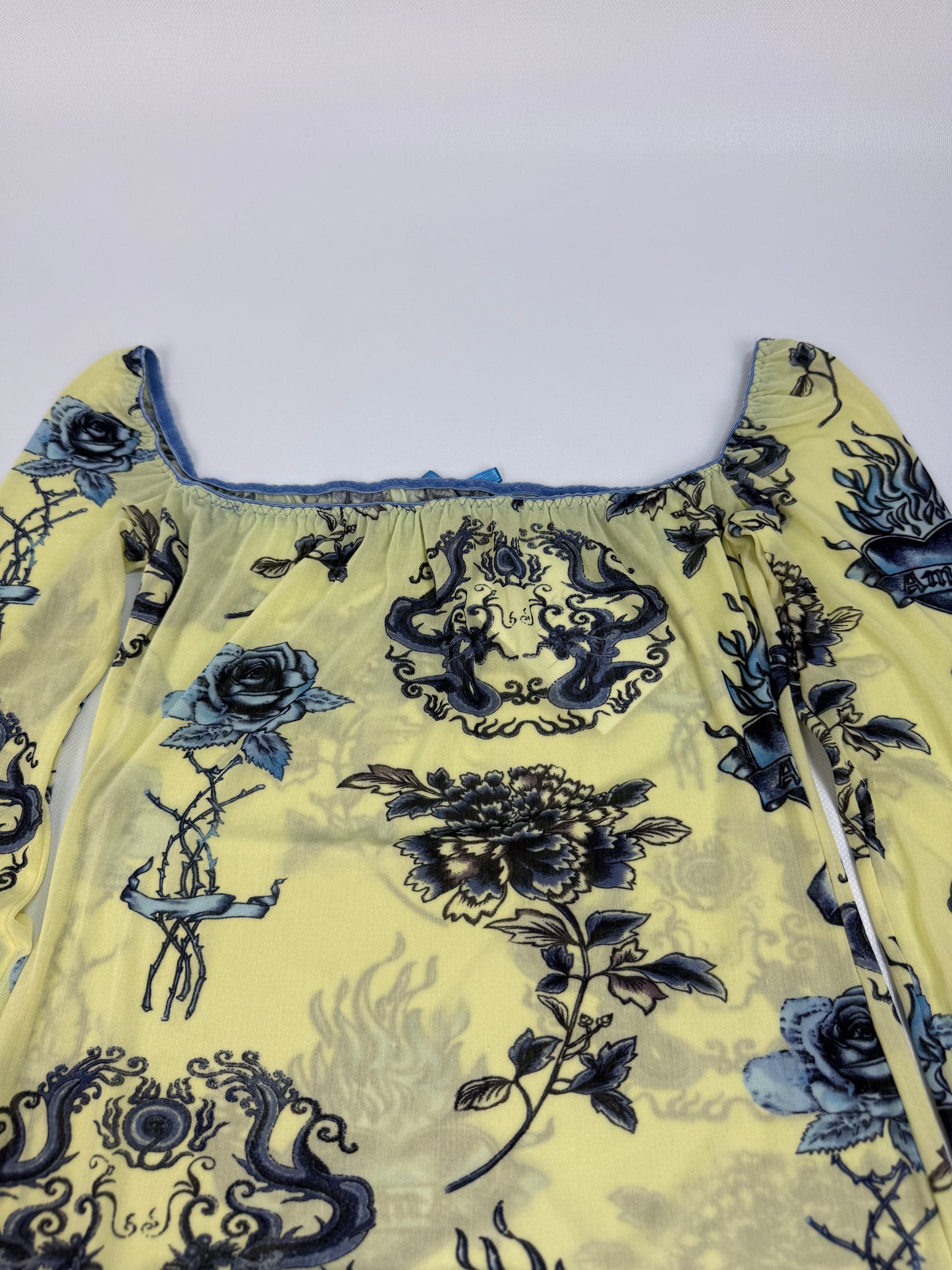 Vintage Roberto Cavalli Top gelb Gr. 42