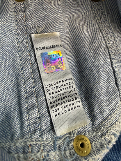 Vintage Dolce & Gabbana Jeansjacke blau Gr. M