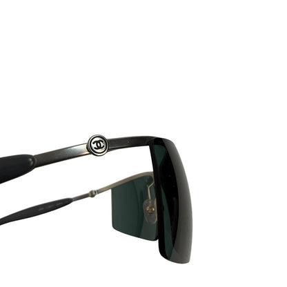 Vintage Chanel Sonnenbrille Silber