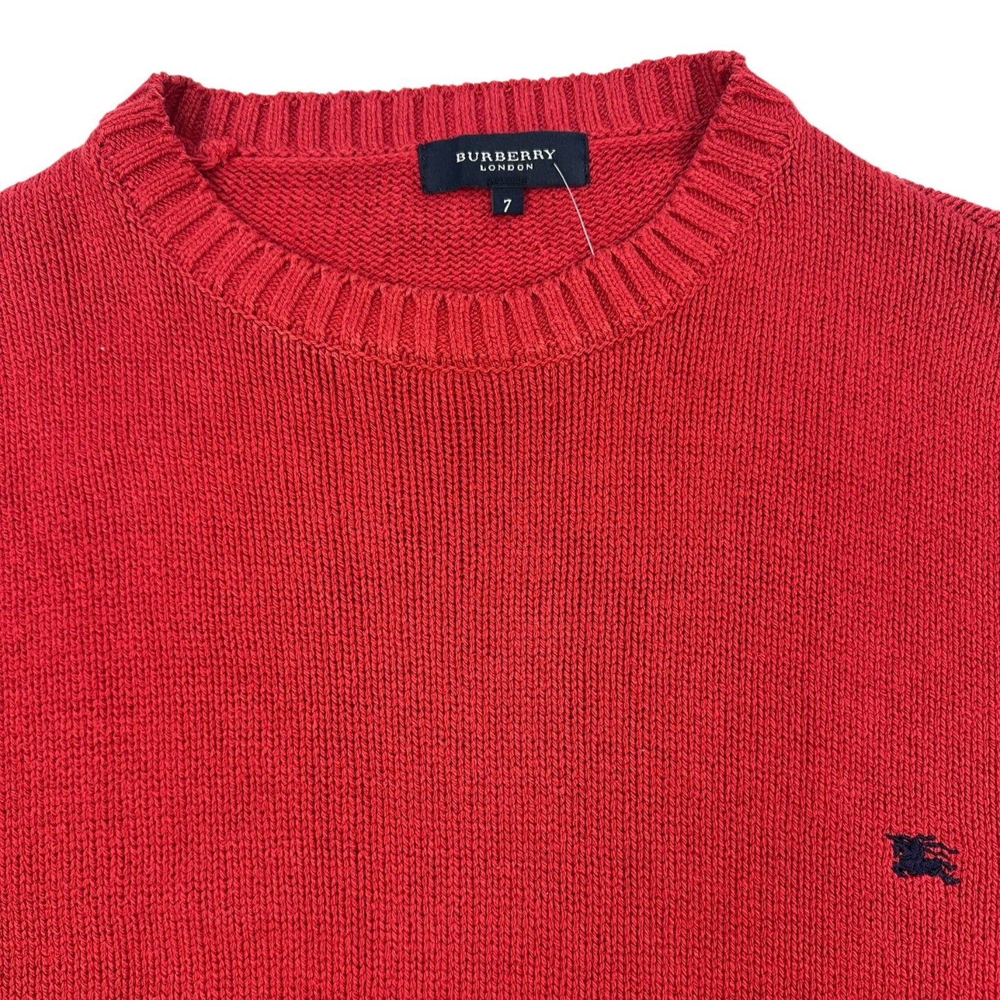 Vintage Burberry Pullovet rot 7/XL