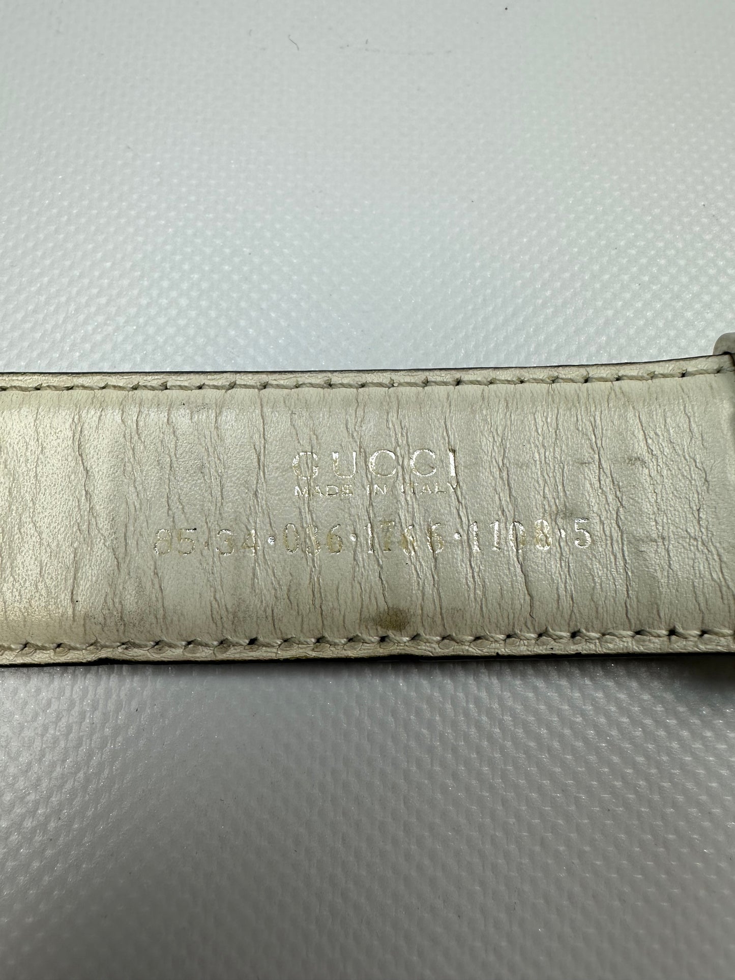Vintage Gucci Gürtel reversible schwarz/weiß Gr. 85