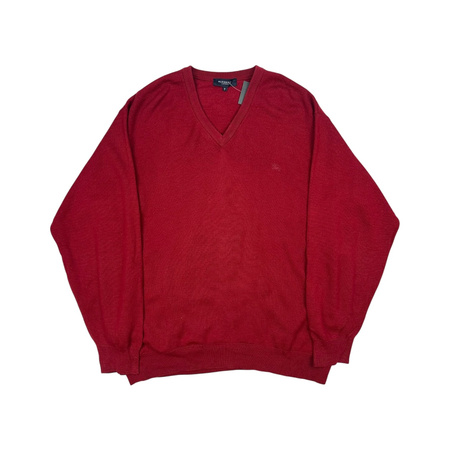 Vintage Burberry Pullover rot 7/XL