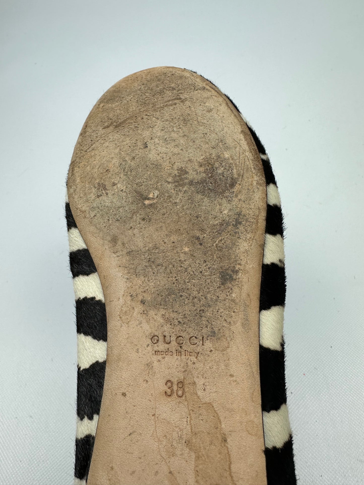 Vintage Gucci Ballerinas schwarz/weiß Gr. 38