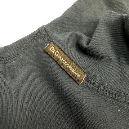 Vintage Dolce & Gabbana Halfzip Pullover dunkelgrau S