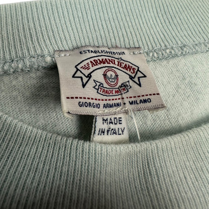 Vintage Armani Longsleeve hellblau Damen M