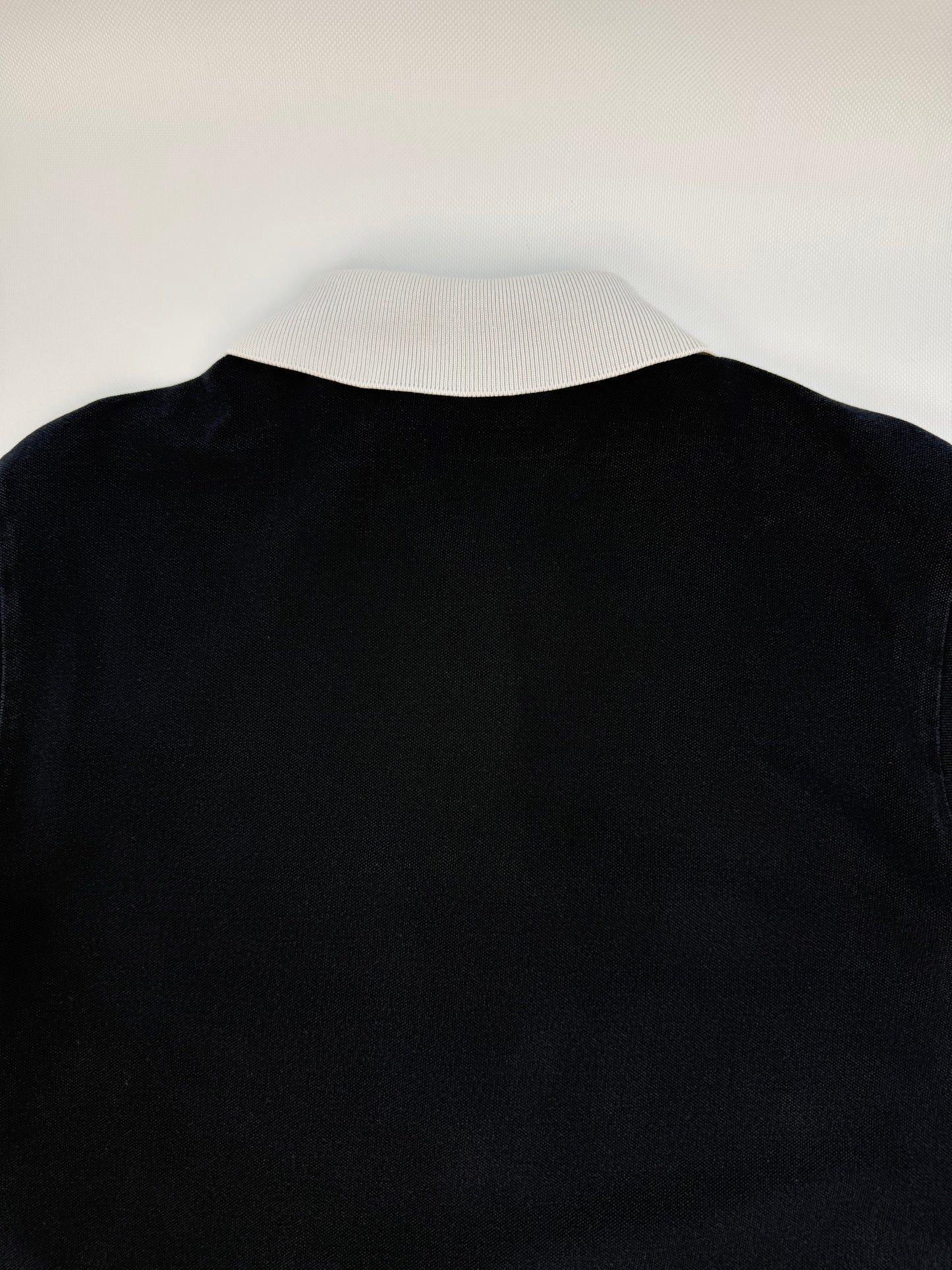 Fendi Polohemd Langarm dunkelblau / weiß Gr. M