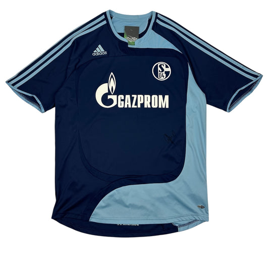 Vintage Adidas Schalke Fußballtrikot blau L