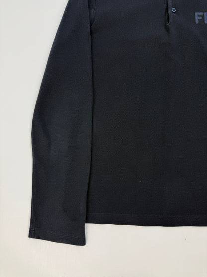 Fendi Polohemd Langarm dunkelblau / weiß Gr. M