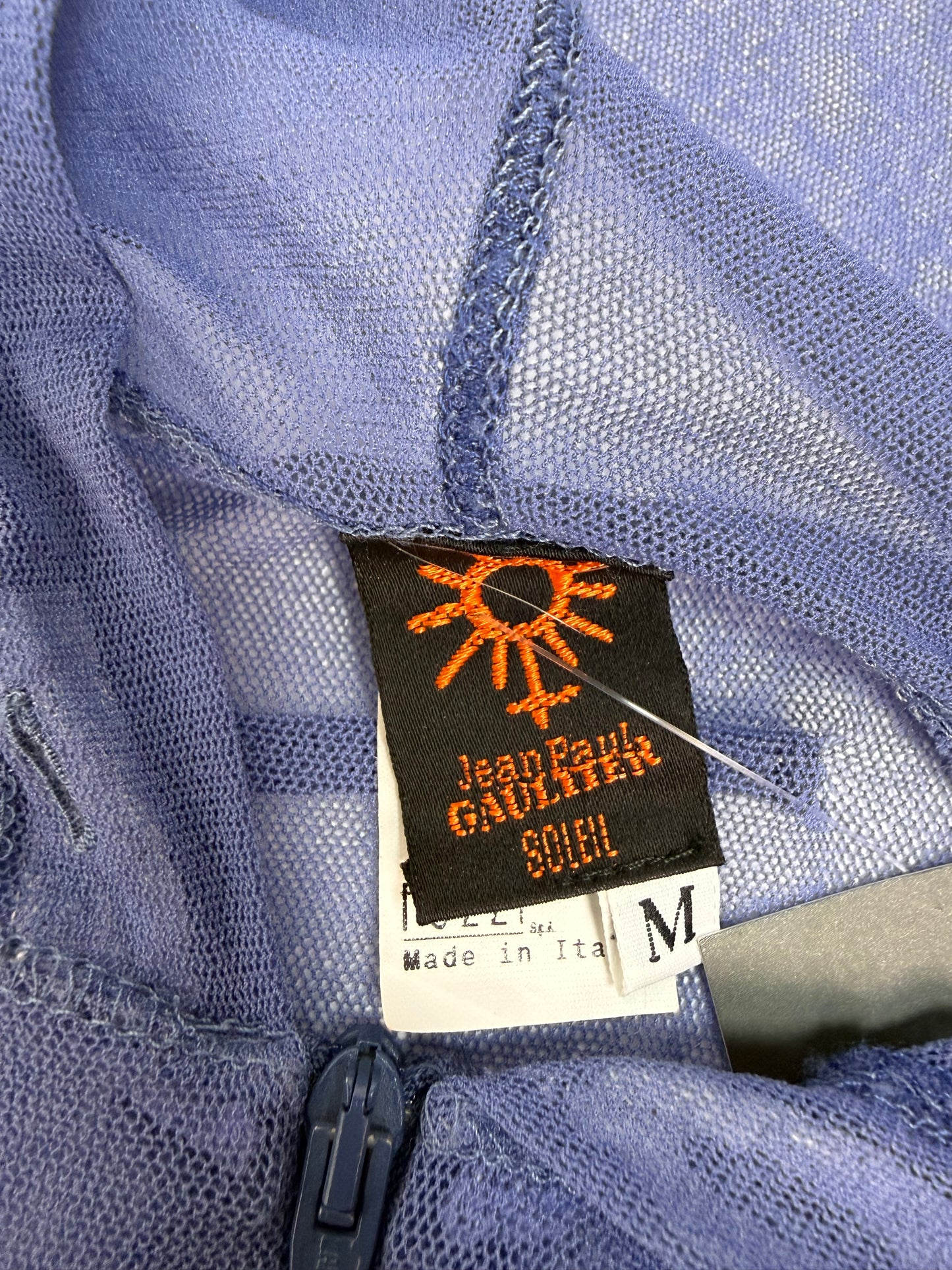 Vintage Jean Paul Gaultier Soleil Top/Jacke blau Gr. M