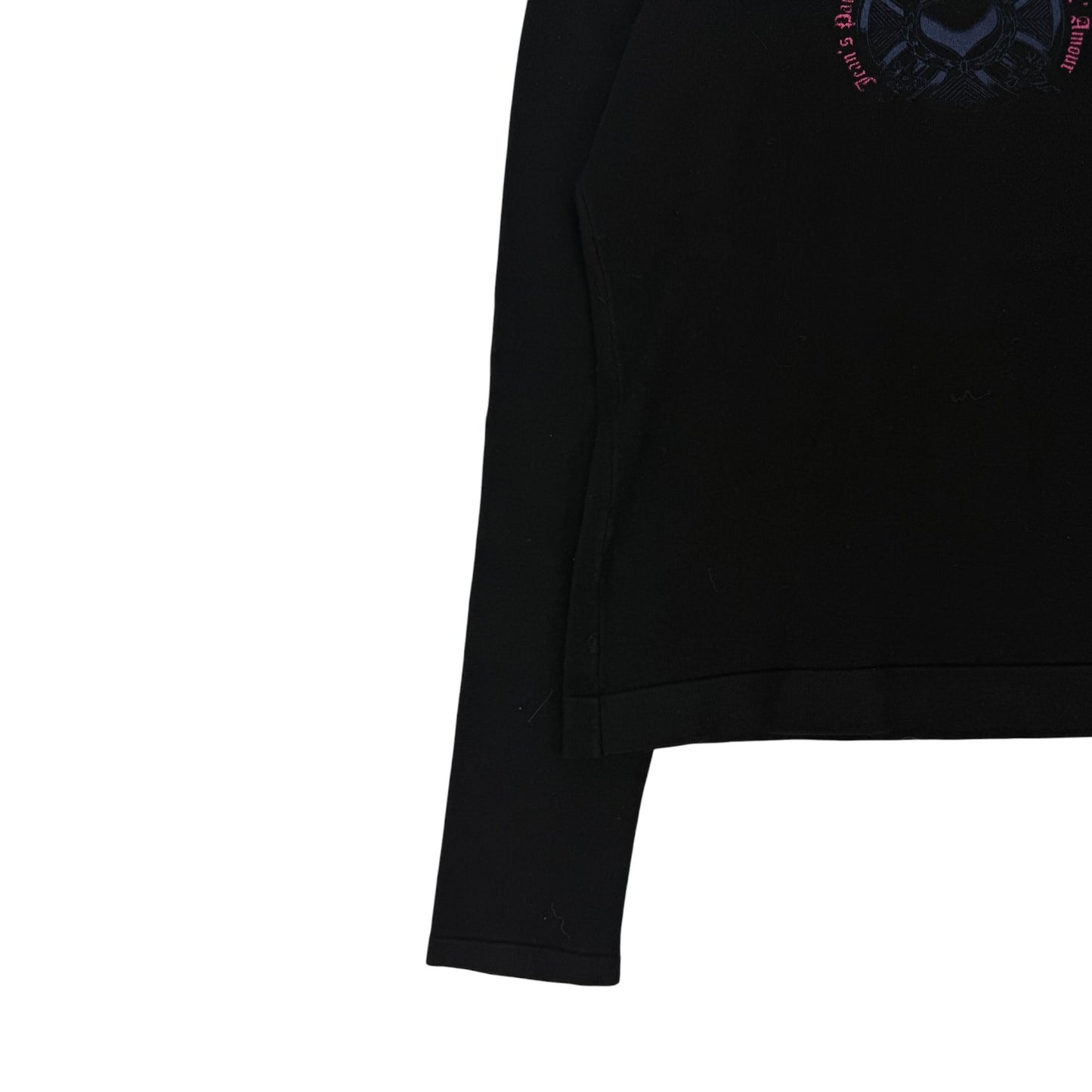 Vintage Jean Paul Gaultier Rollkragen Pullover schwarz Gr. Damen S