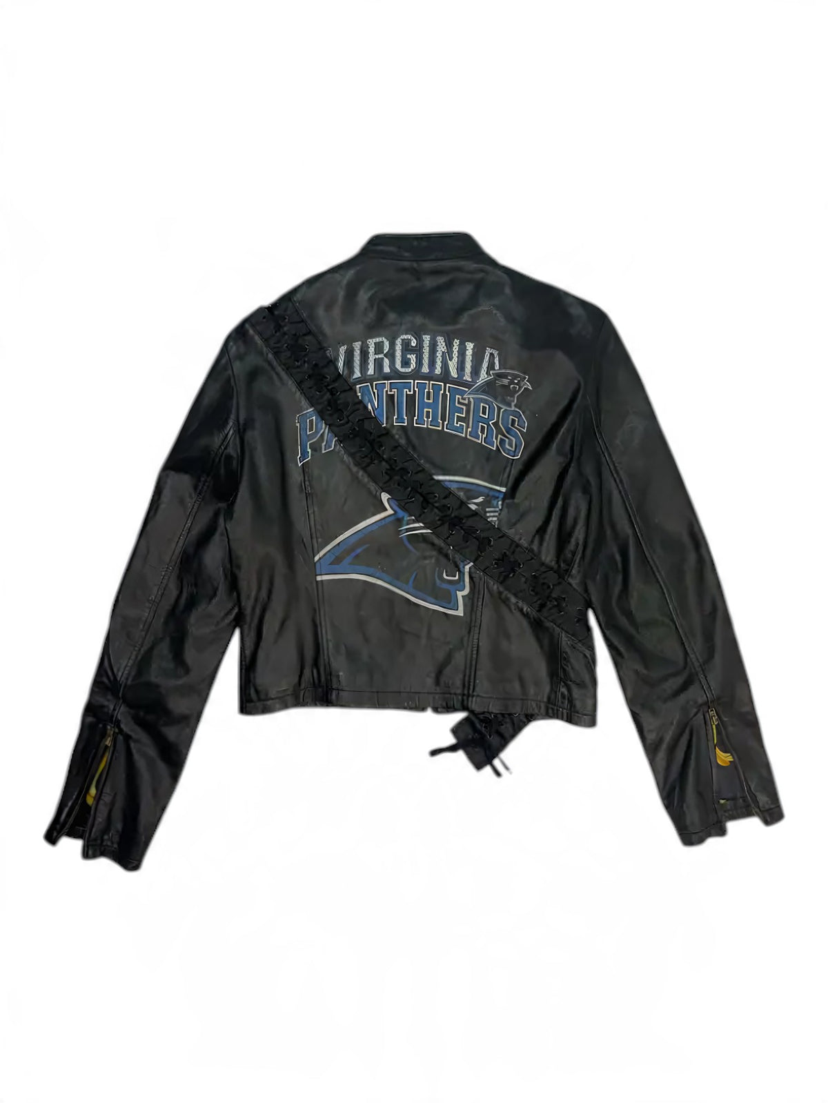 Dolce & Gabbana SS 2002 "Virginia Panthers" Laced Leder Jacke