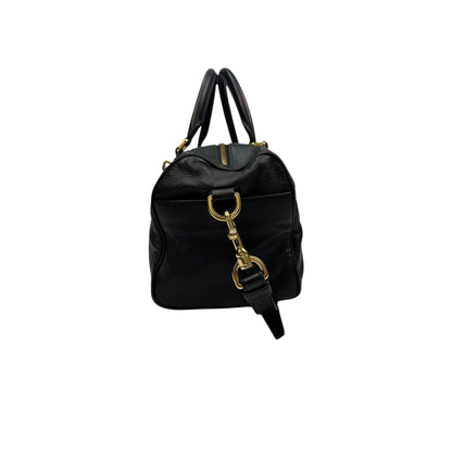 Vintage Loewe Handtasche schwarz