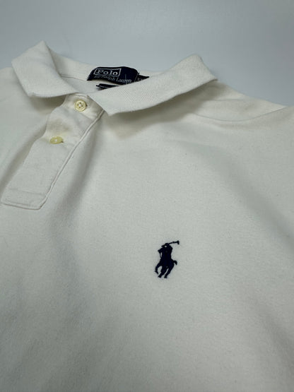 Vintage Polo Ralph Lauren Polohemd weiß XXL