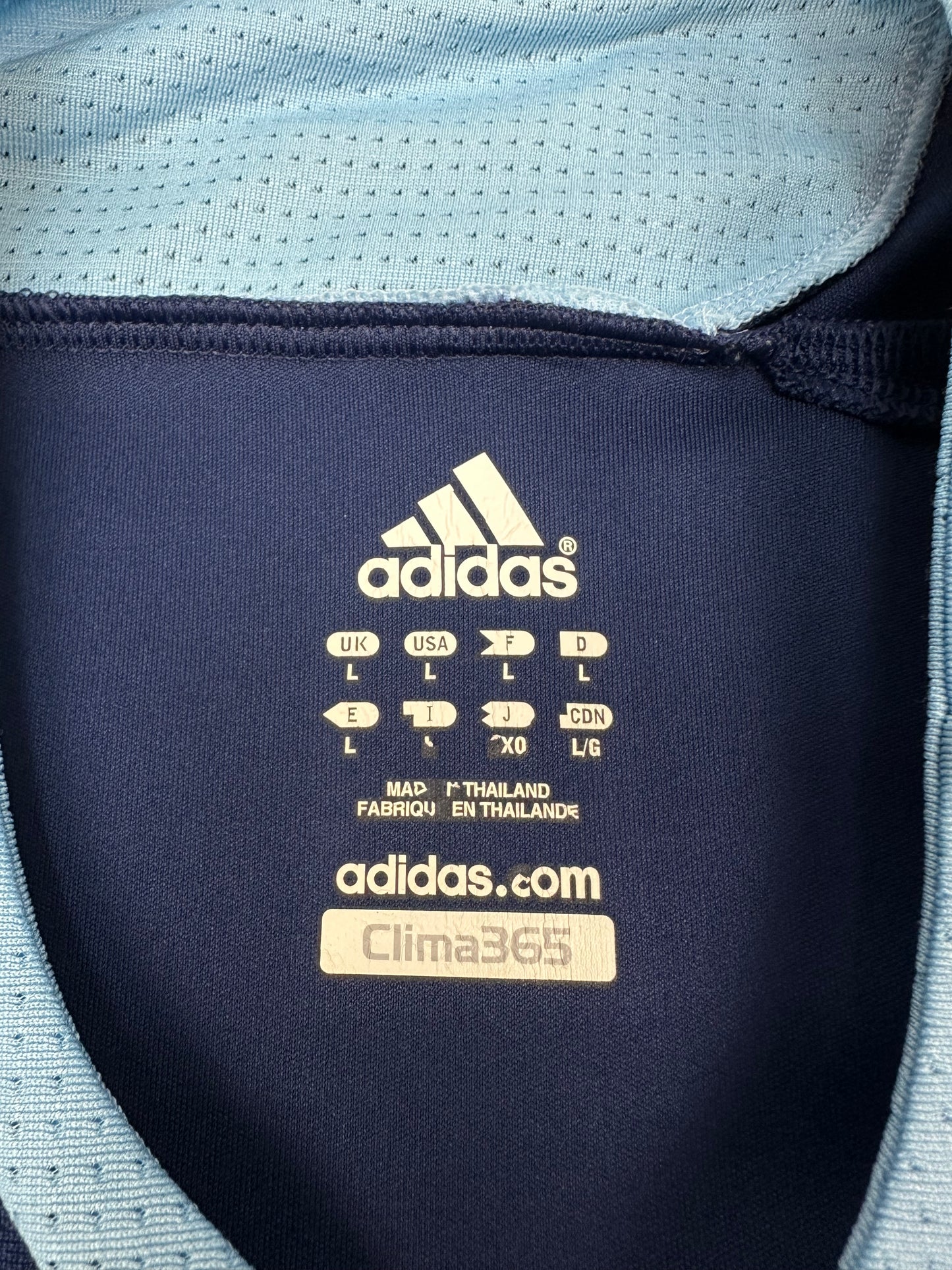 Vintage Adidas Schalke Fußballtrikot blau L