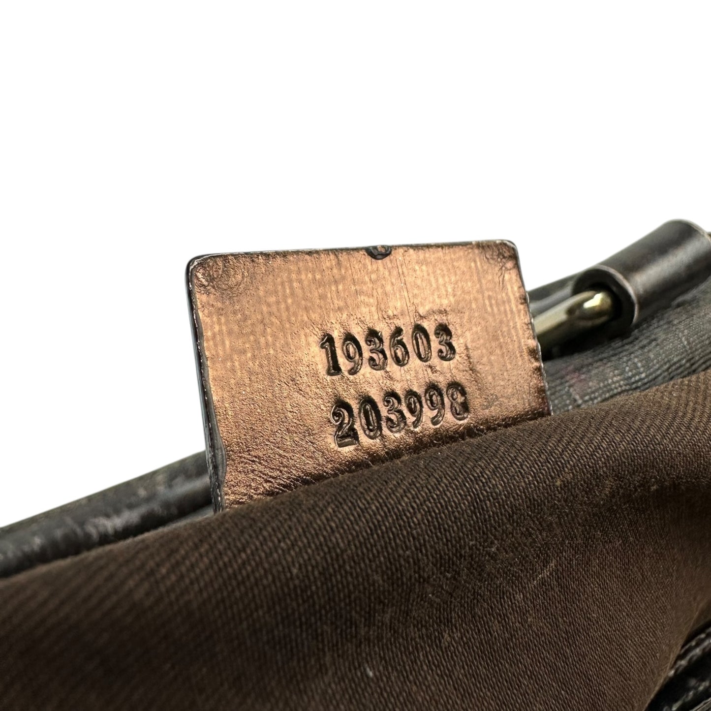 Vintage Gucci Bowling Handtasche braun
