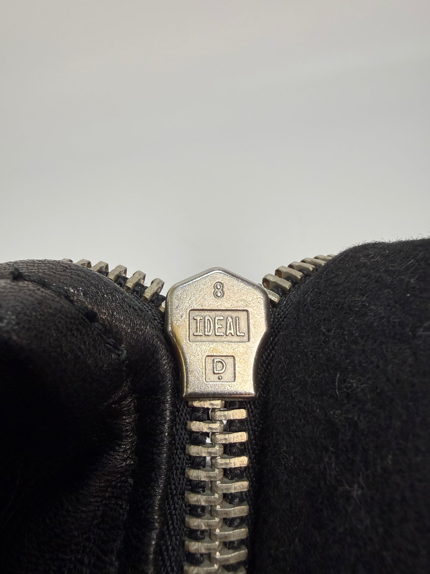 Vintage Galliano Lederjacke schwarz Gr. 52