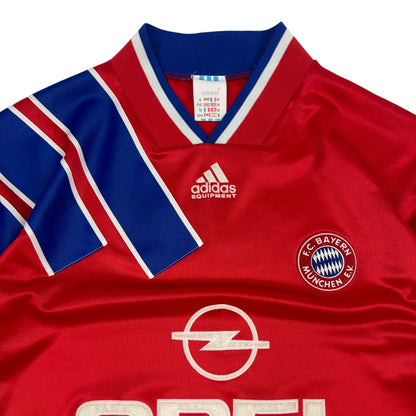 Vintage Adidas F.C. Bayern Fußball Trikot rot / blau M