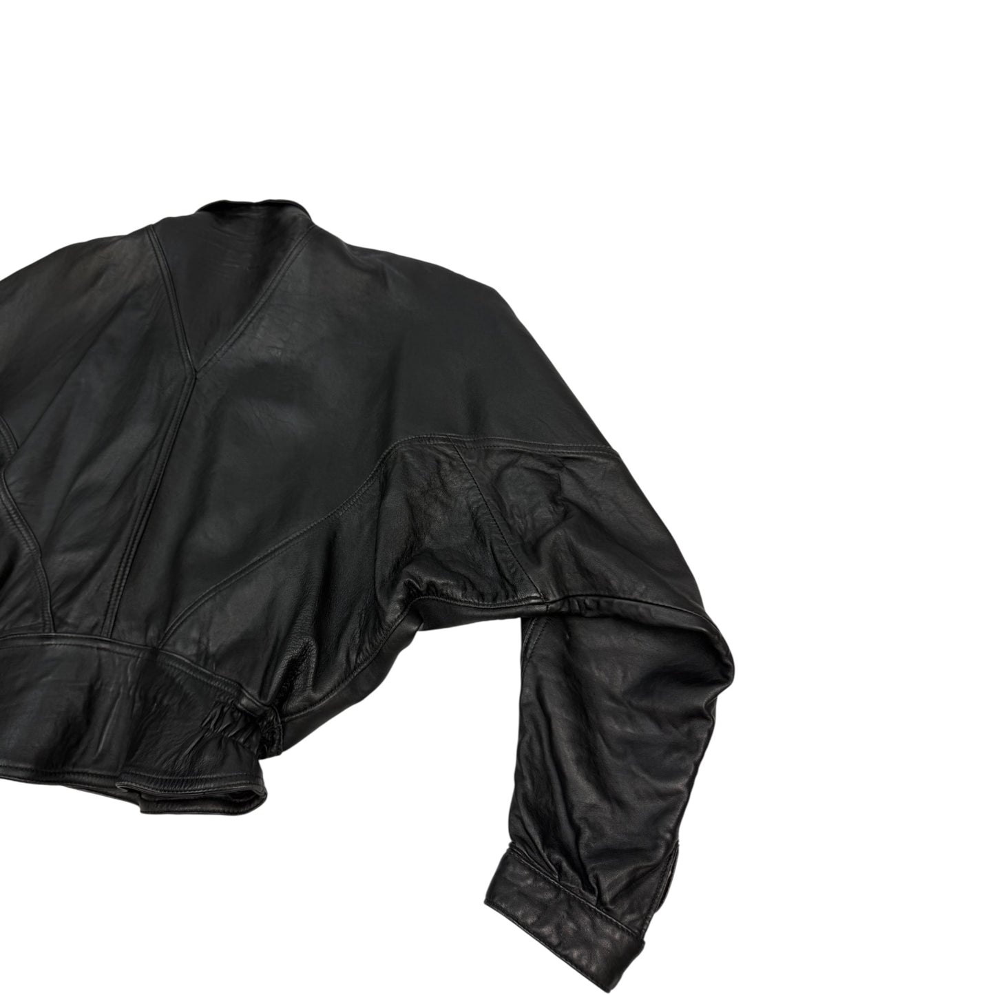 Vintage Andrea Cremato Lederjacke schwarz M