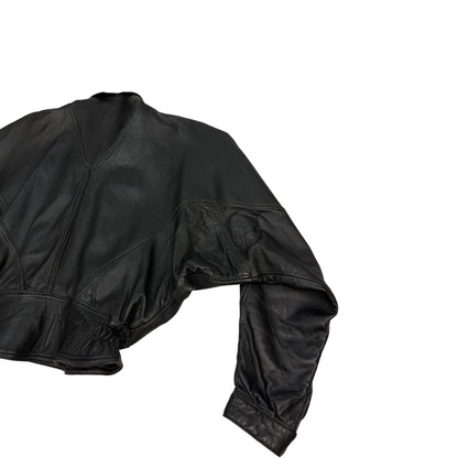 Vintage Andrea Cremato Lederjacke schwarz M