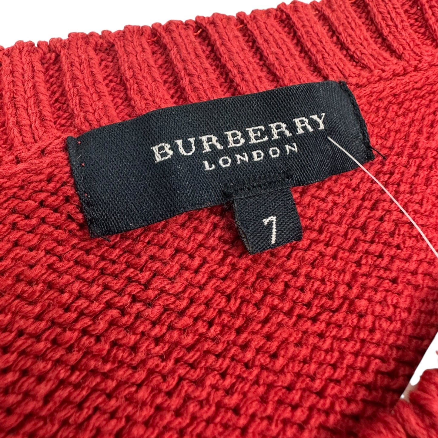 Vintage Burberry Pullovet rot 7/XL