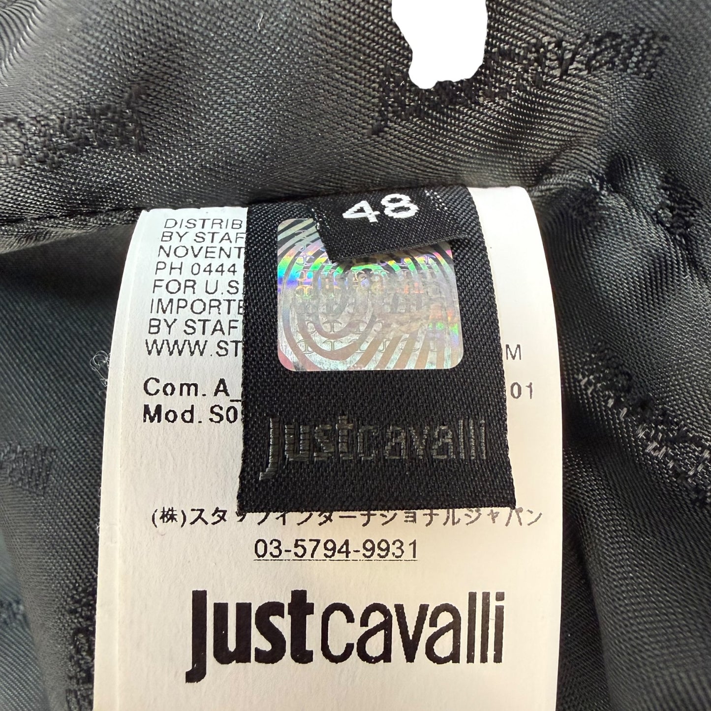 Vintage Just Cavalli Lederjacke braun Gr. 48