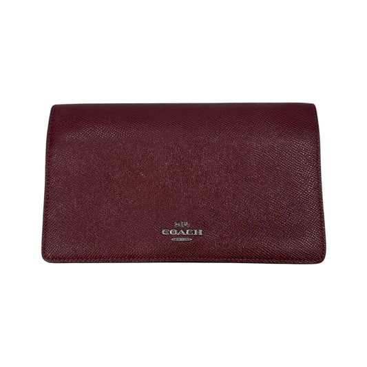 Vintage Coach Portmonee dunkelrot