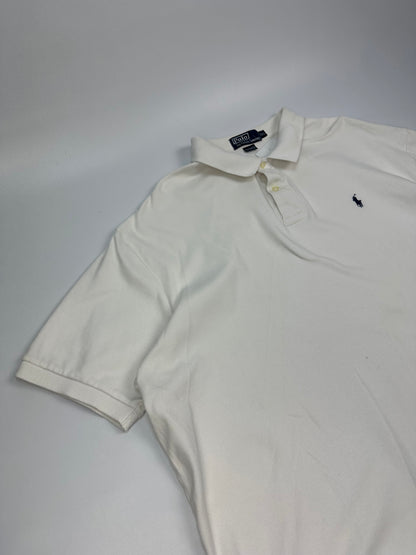 Vintage Polo Ralph Lauren Polohemd weiß XXL