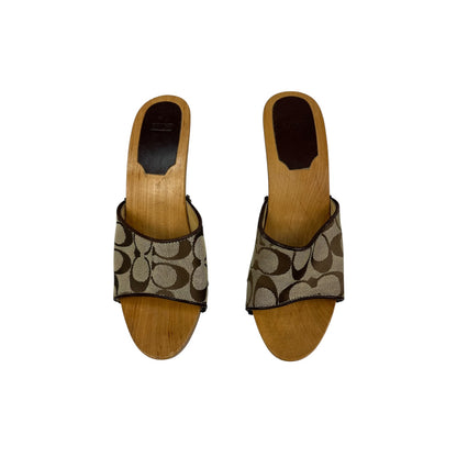 Vintage Coach Heels braun 40,5