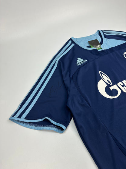 Vintage Adidas Schalke Fußballtrikot blau L