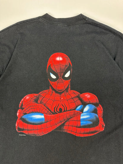 Vintage Spider Man T-Shirt schwarz Gr. XL