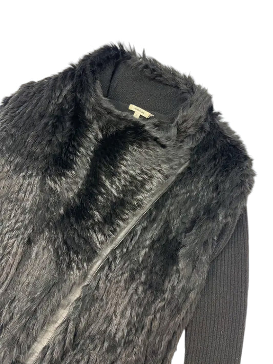 Helmut Lang AW 2000 Asymetric Fur Jacke