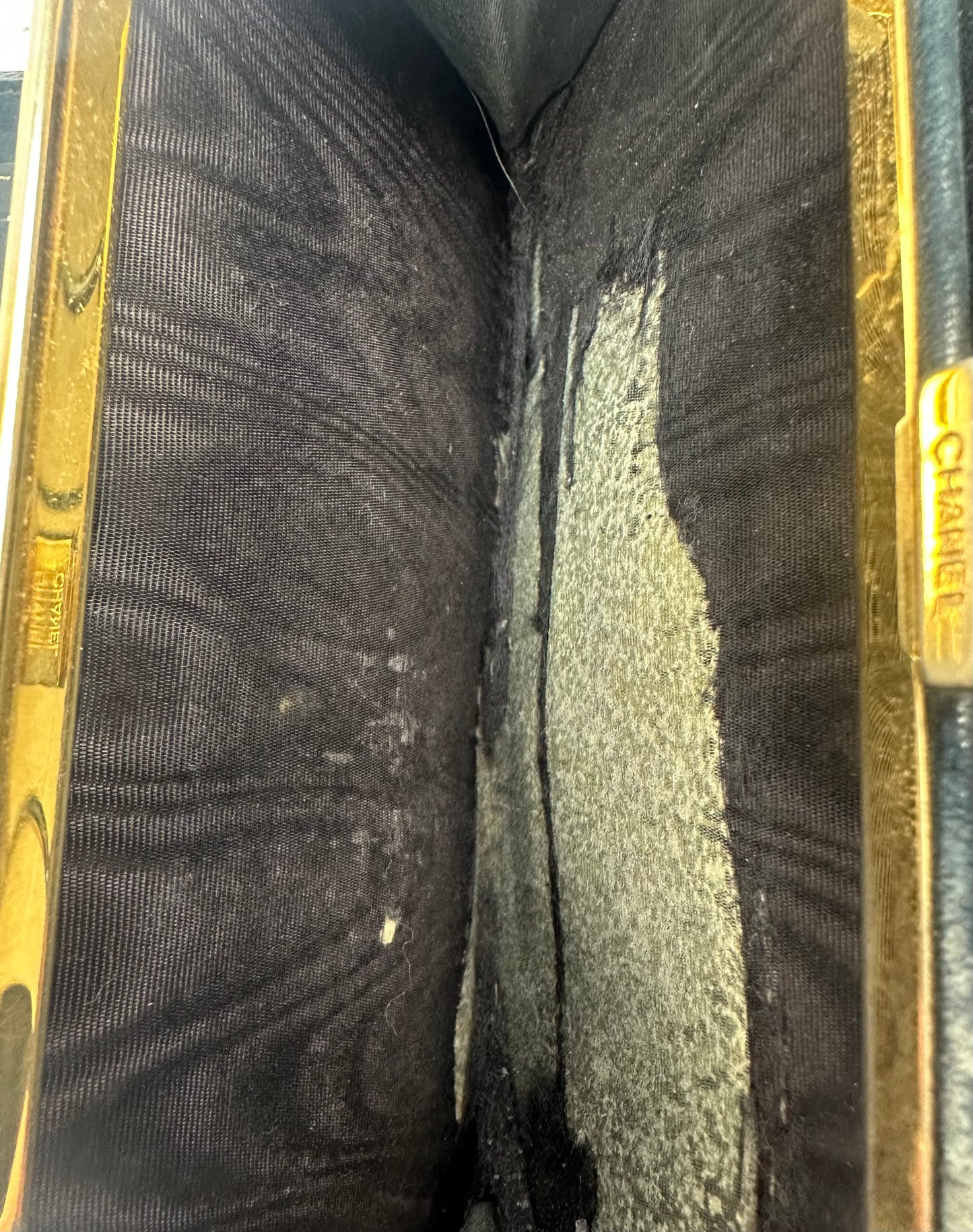 Chanel Portmonaie schwarz Echtleder