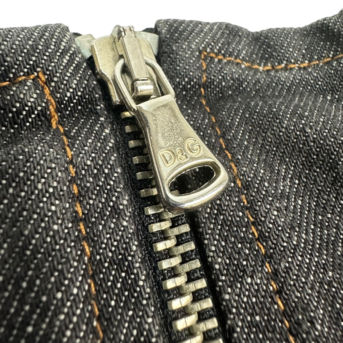 Vintage Dolce & Gabbana Reisverschluss Kleid  dunkelgrau 28/42