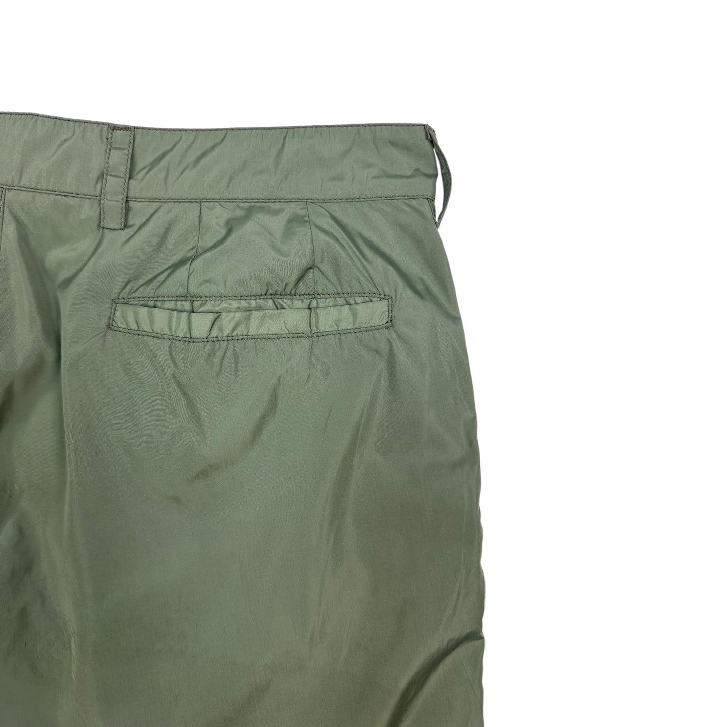 Vintage Prada Hose kurz hellgrün 48