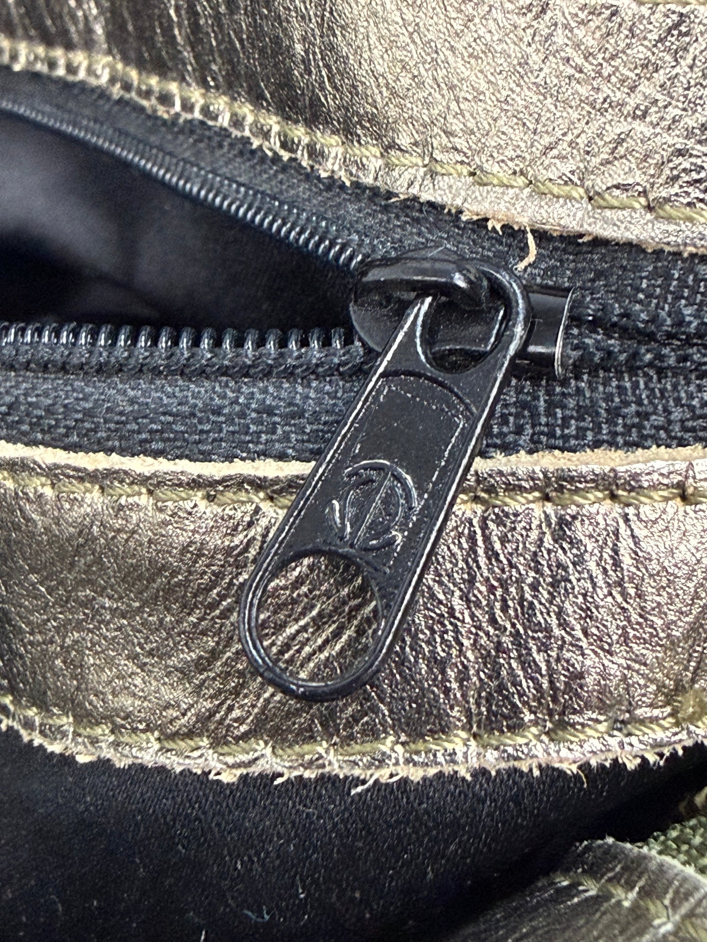 Vintage Dolce & Gabbana Tasche Cow Silber / Gold