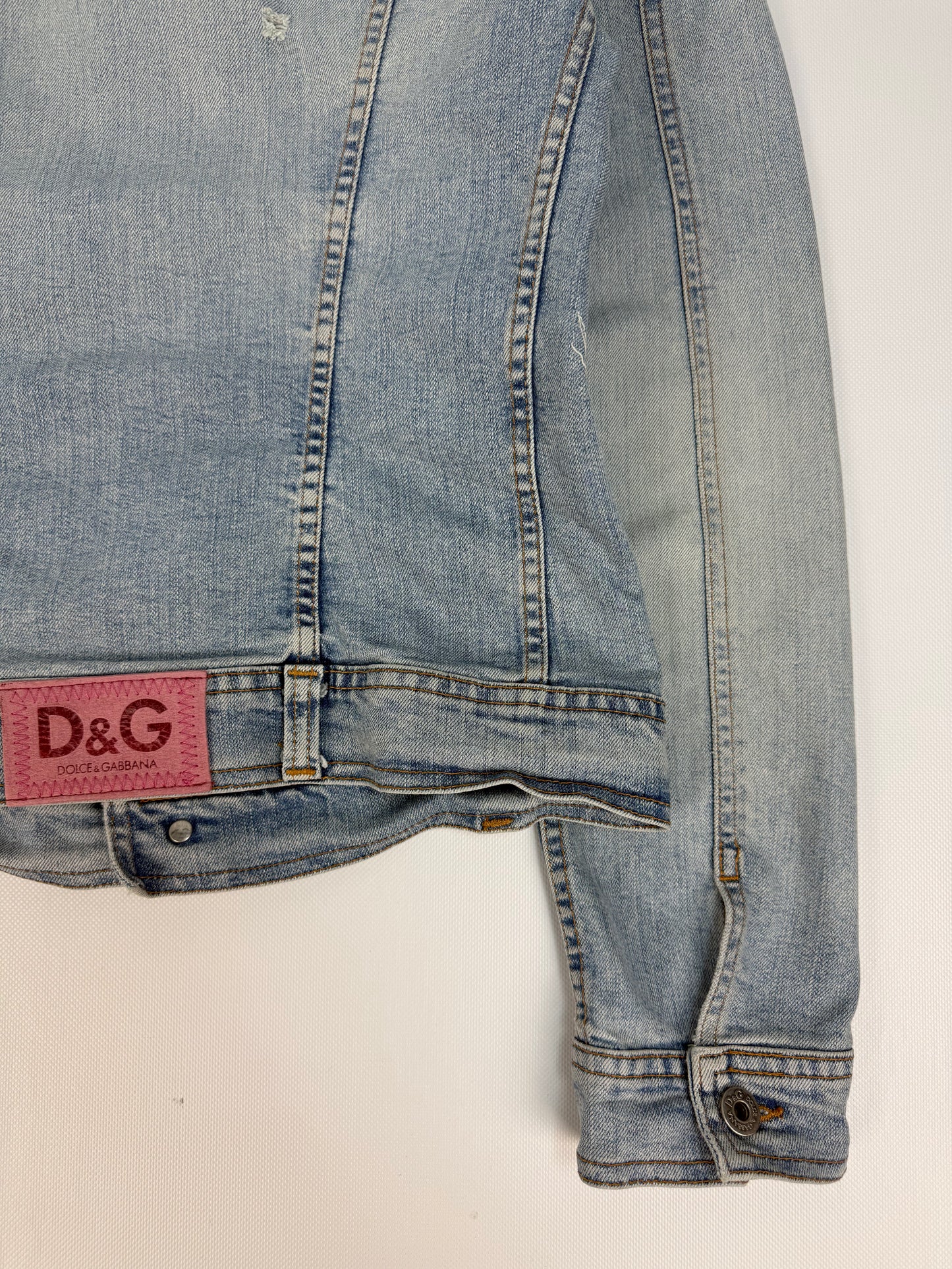 Vintage Dolce & Gabbana Jeansjacke hellblau Gr. S