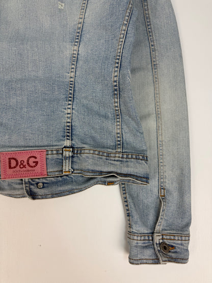 Vintage Dolce & Gabbana Jeansjacke hellblau Gr. S